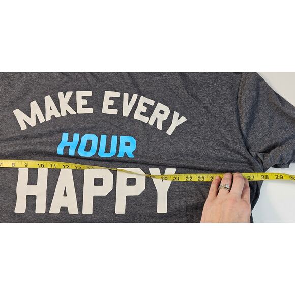 NWT (FLAW) make every hour happy hour bartender novelty gift idea t shirt XXL - Picture 5 of 6